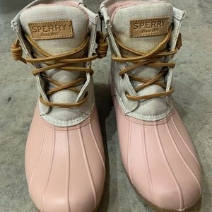 Sperry waterproof rubber boots